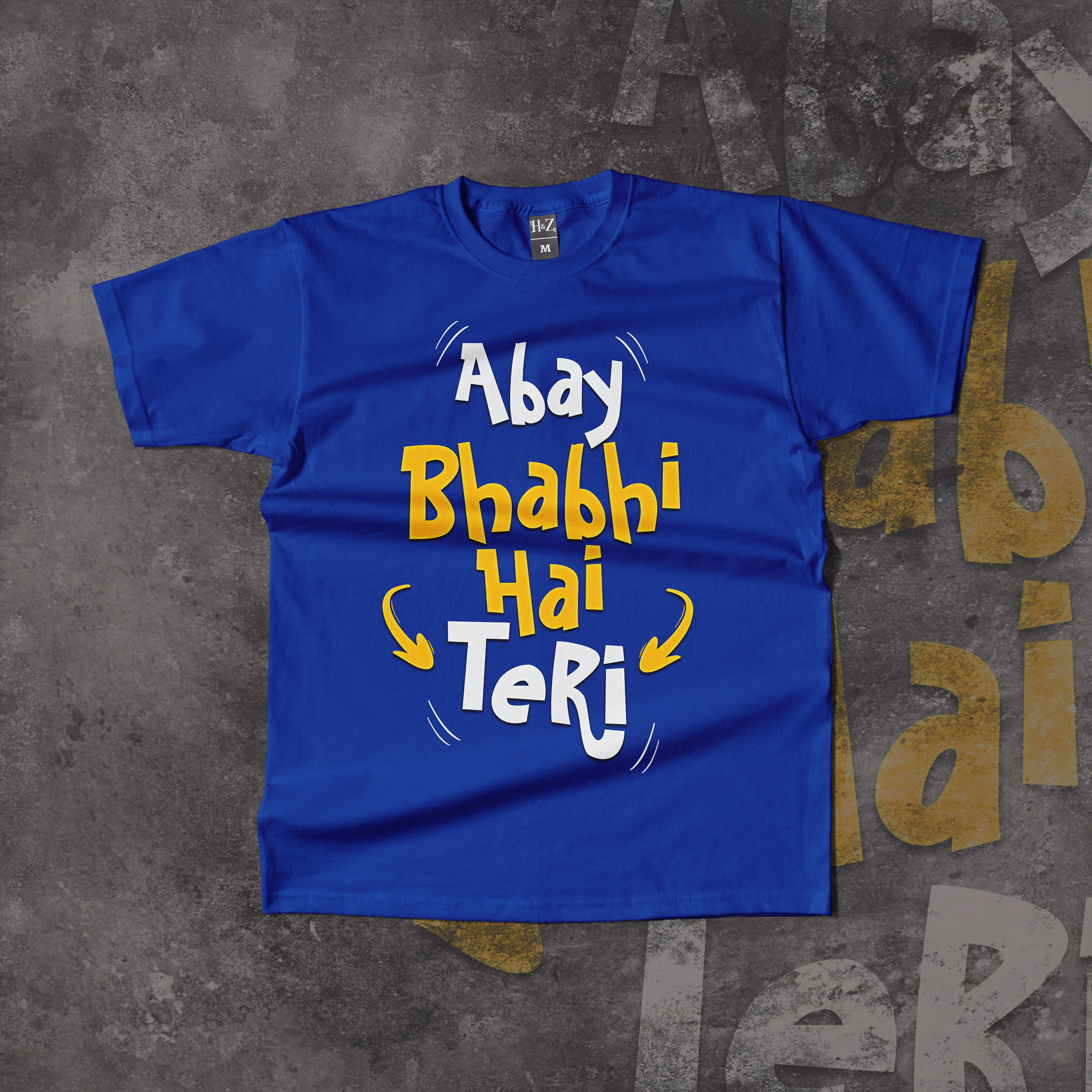 Abay Bhabhi Hai Teri Crew Neck T-Shirt - Image 13