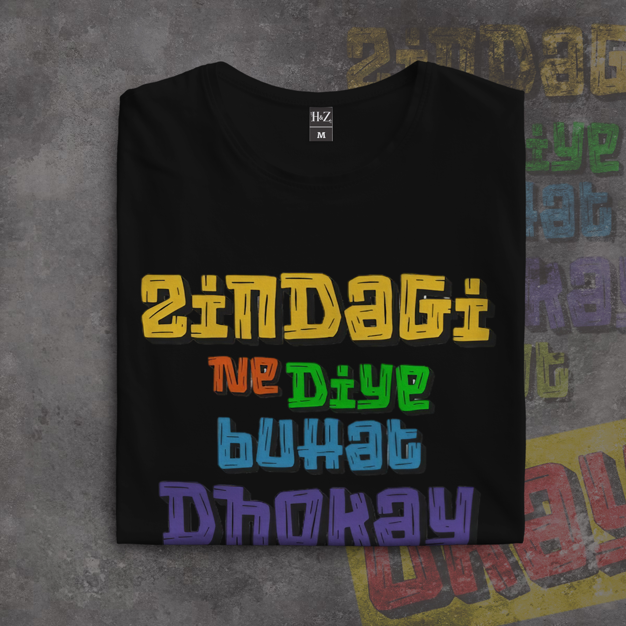 Zindagi Ne Diye Bohat Dhokay Crew Neck T-Shirt - Image 6