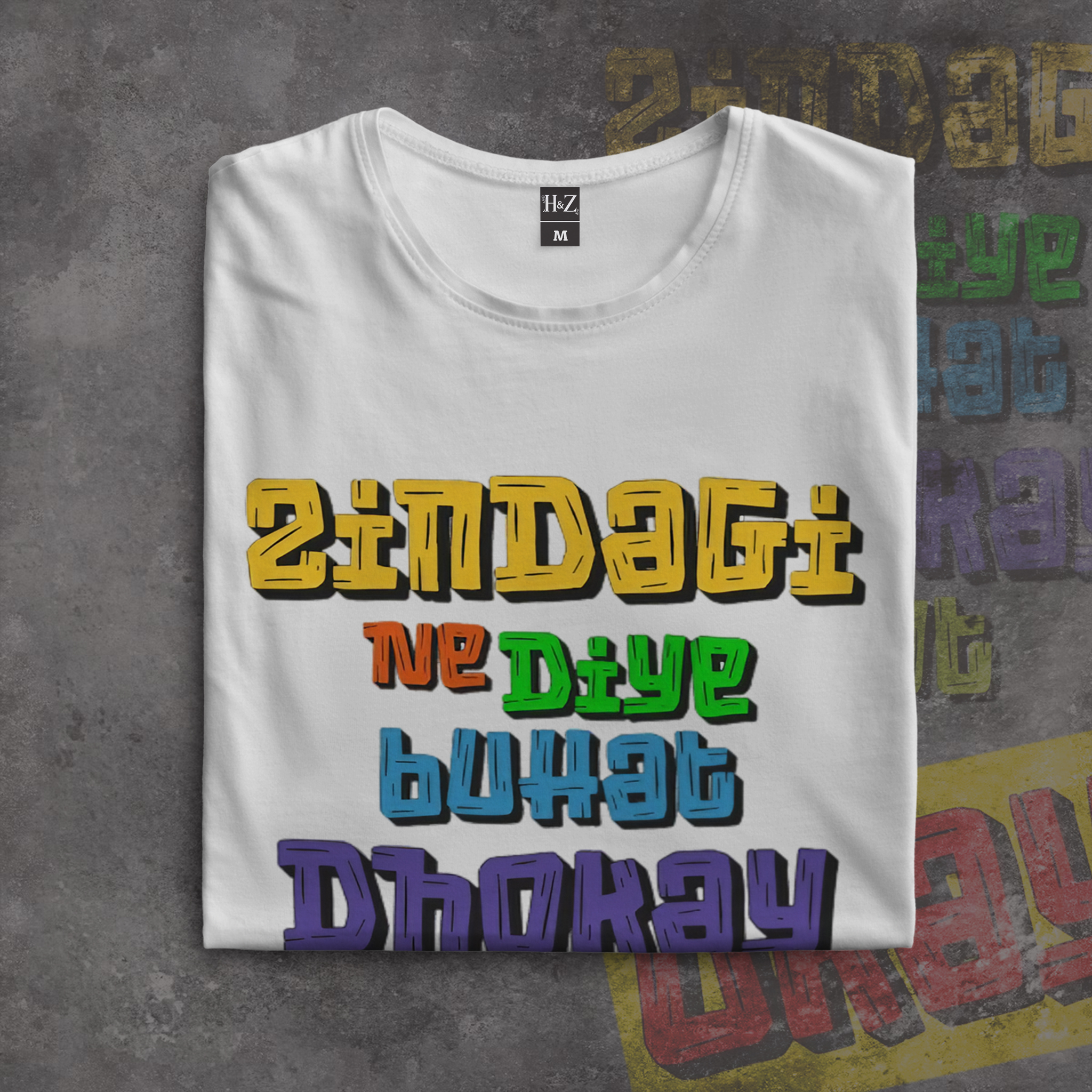 Zindagi Ne Diye Bohat Dhokay Crew Neck T-Shirt - Image 11