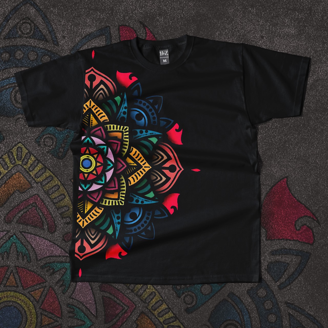 Aurora Mandala Edition Crew Neck T-Shirt - Image 7