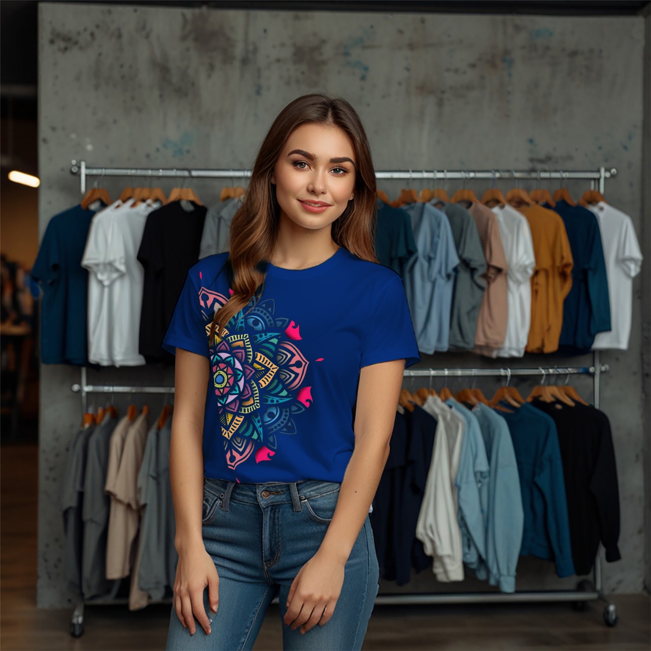 Aurora Mandala Edition Crew Neck T-Shirt - Image 17