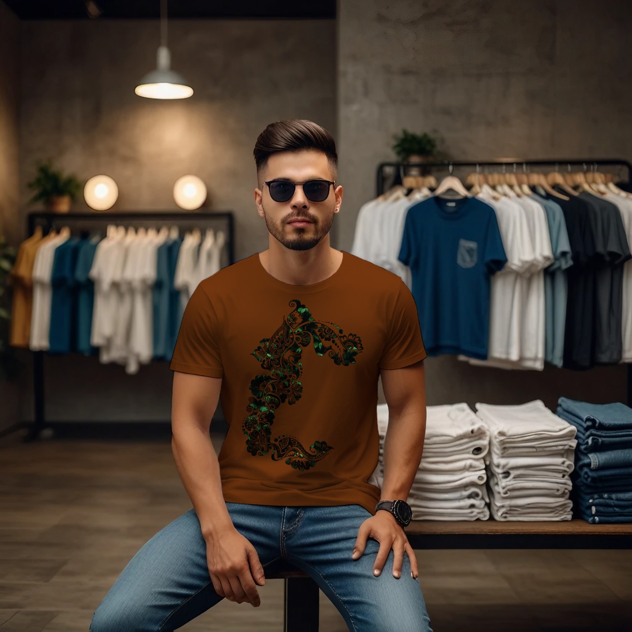 Inkleaf Art Unisex Crew Neck T-Shirt - Image 22