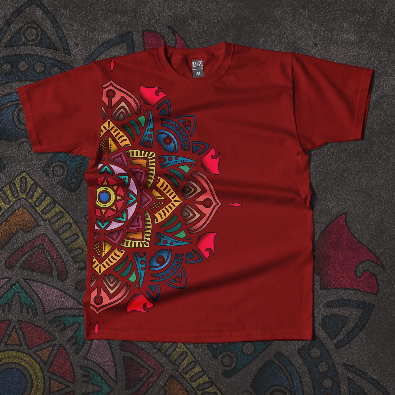Aurora Mandala Edition Crew Neck T-Shirt - Image 37