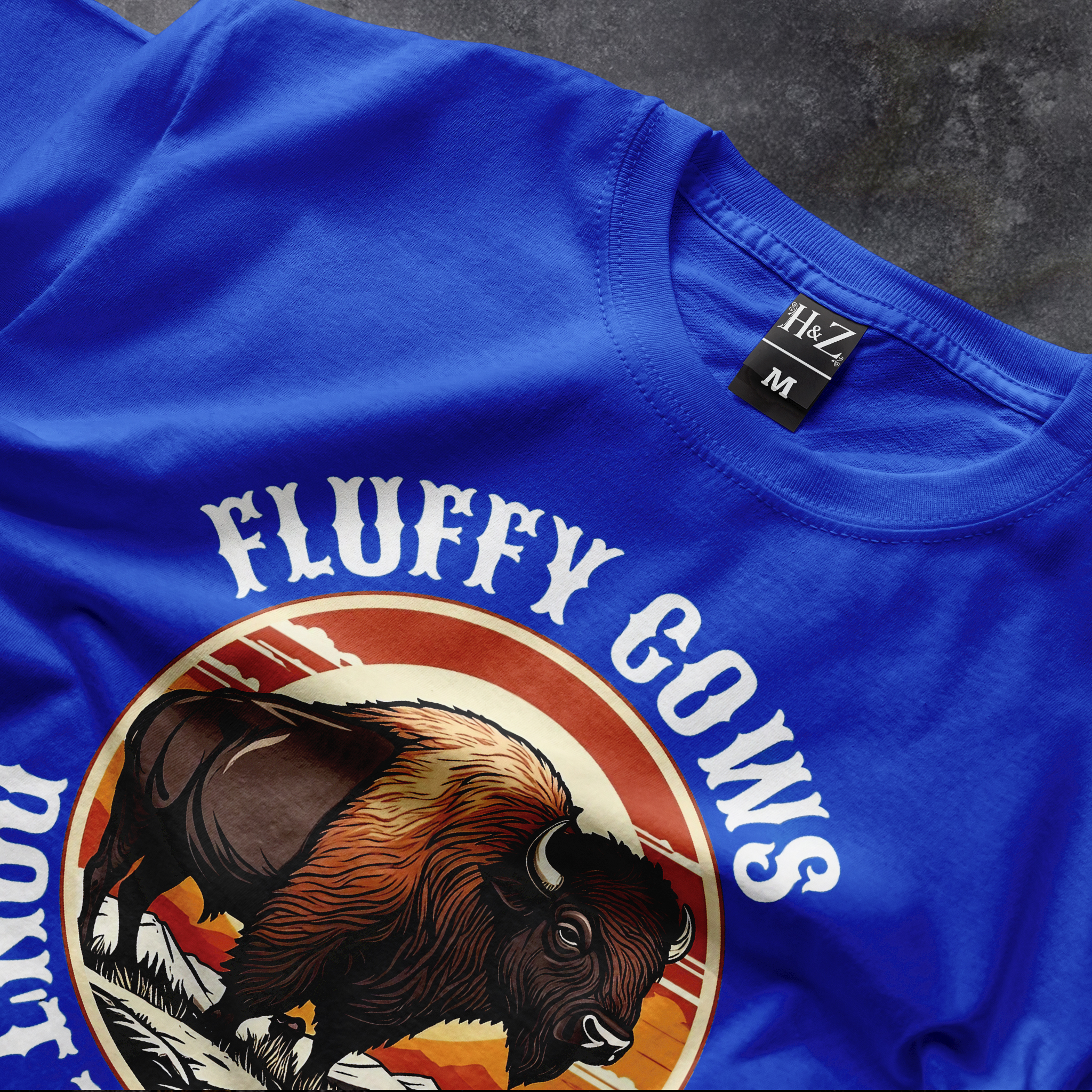 Bison Vintage Retro Wild Crew Neck T-Shirt - Image 20