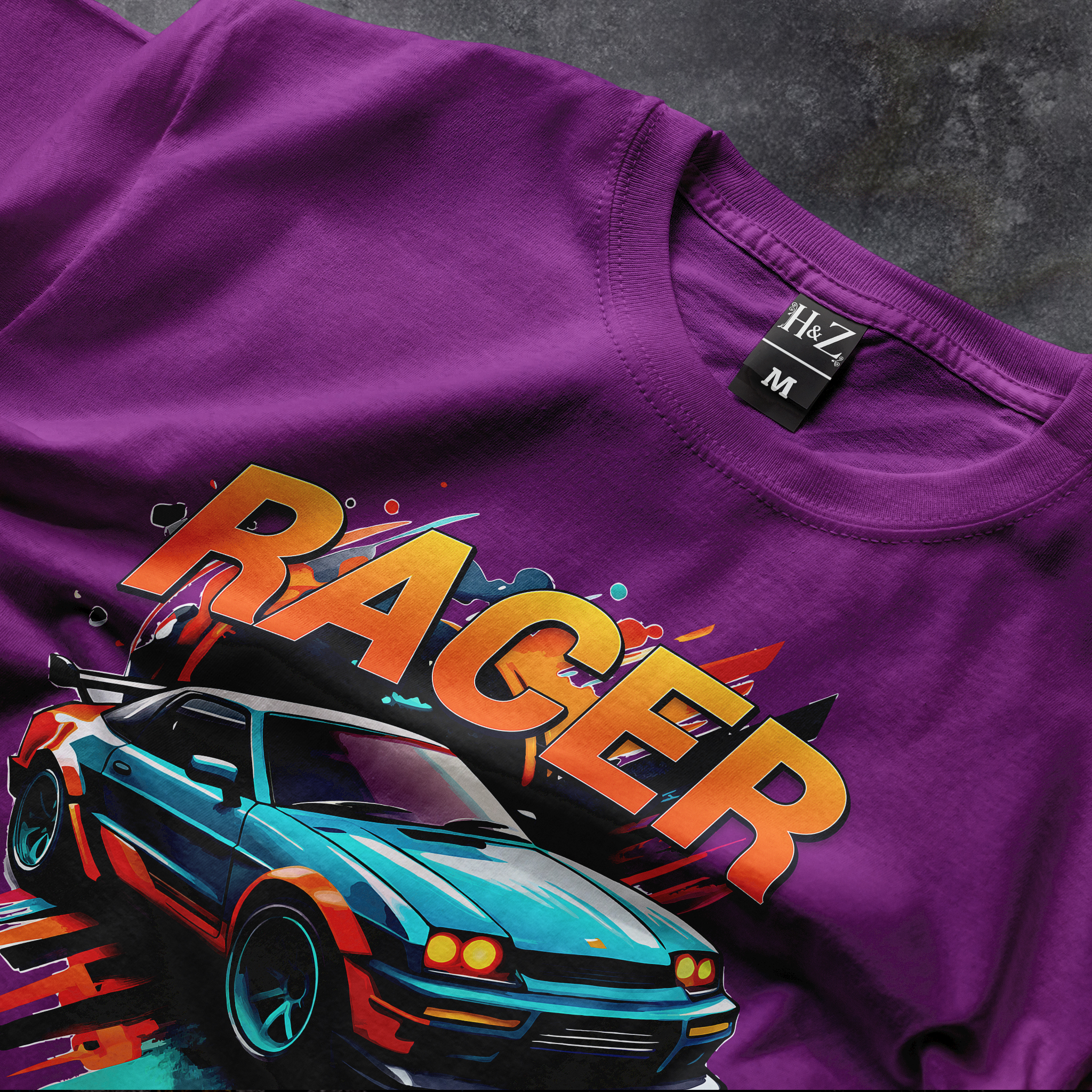 Racer Unisex Crew Neck T-Shirt - Image 2