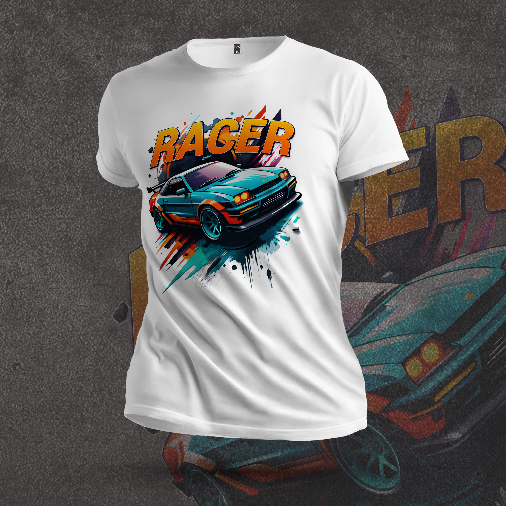 Racer Unisex Crew Neck T-Shirt - Image 15