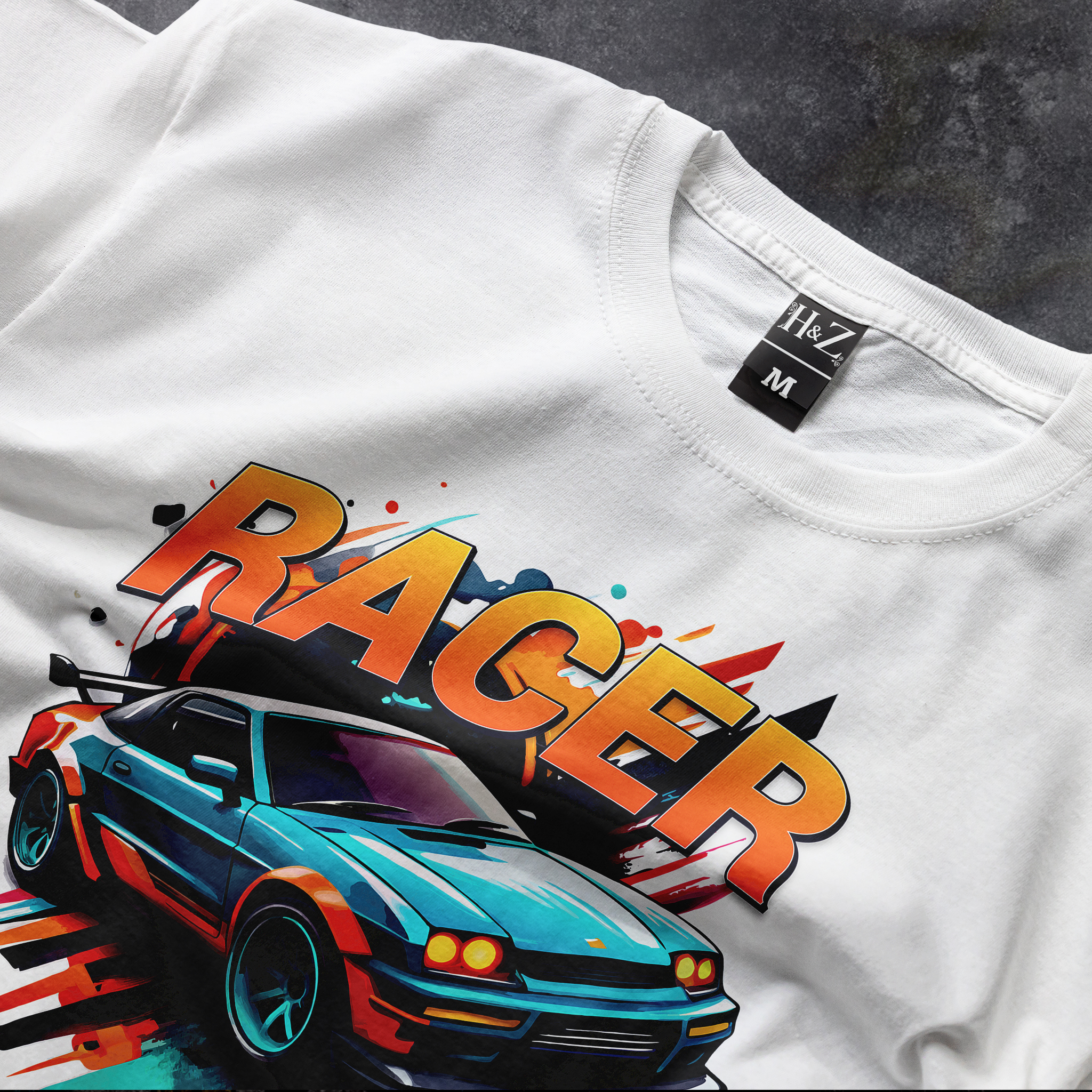 Racer Unisex Crew Neck T-Shirt - Image 14