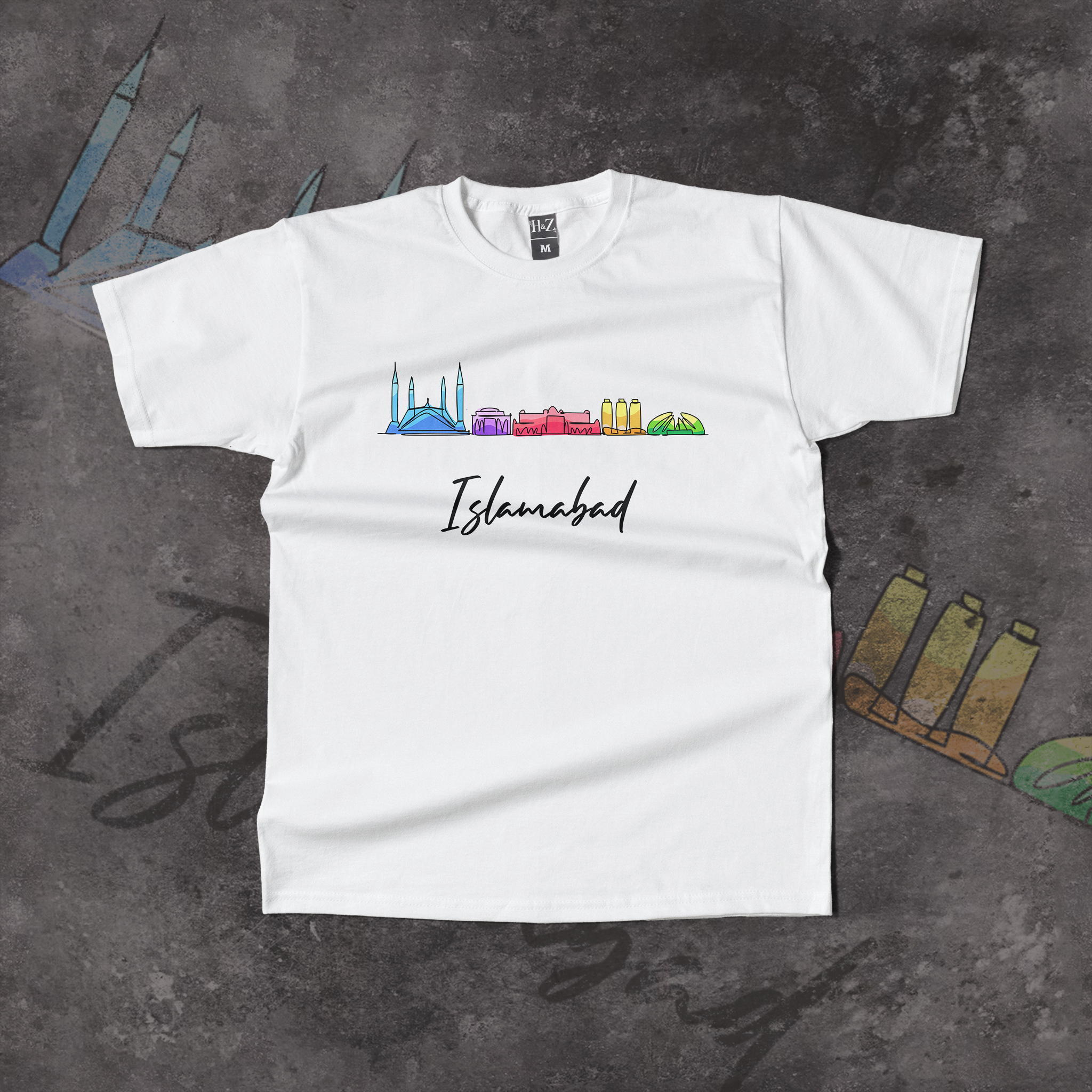 Islamabad City Monument Art T-Shirt