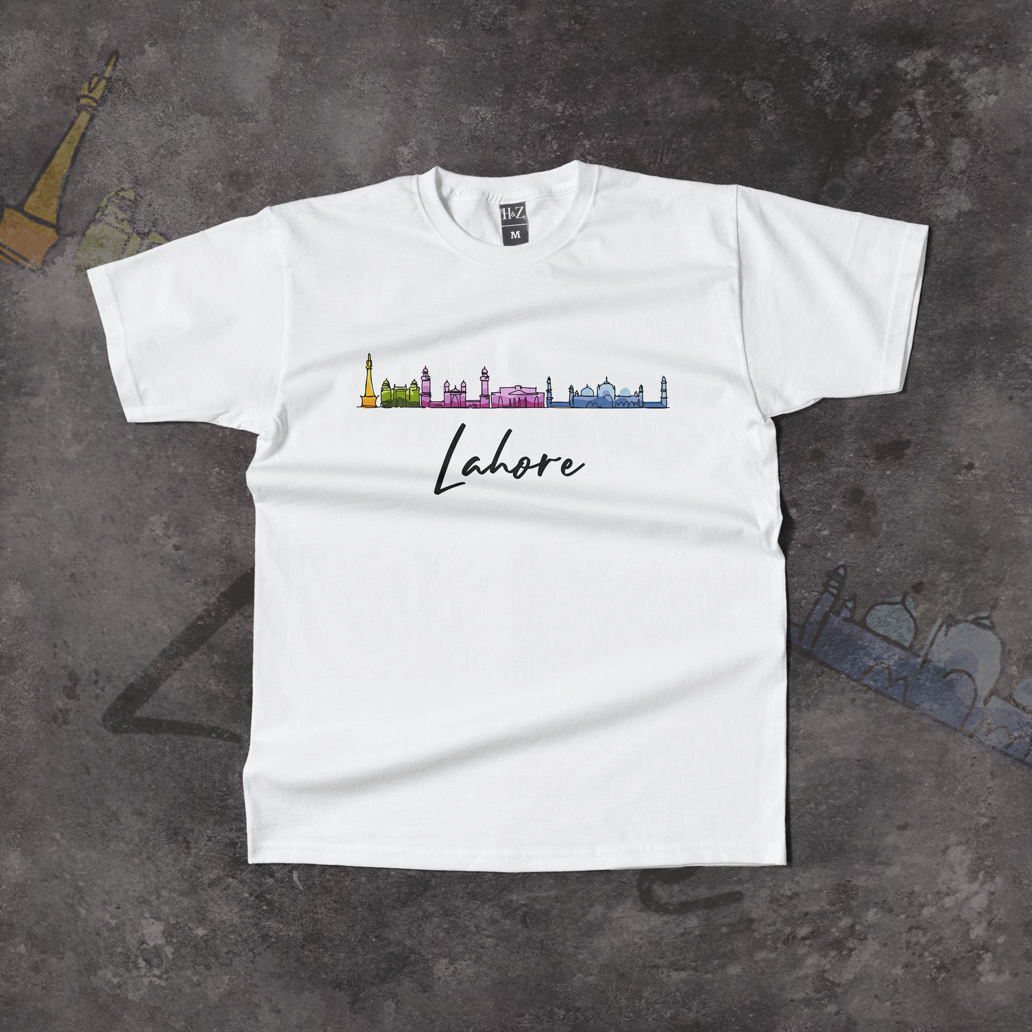 Lahore City Monument Art T-Shirt