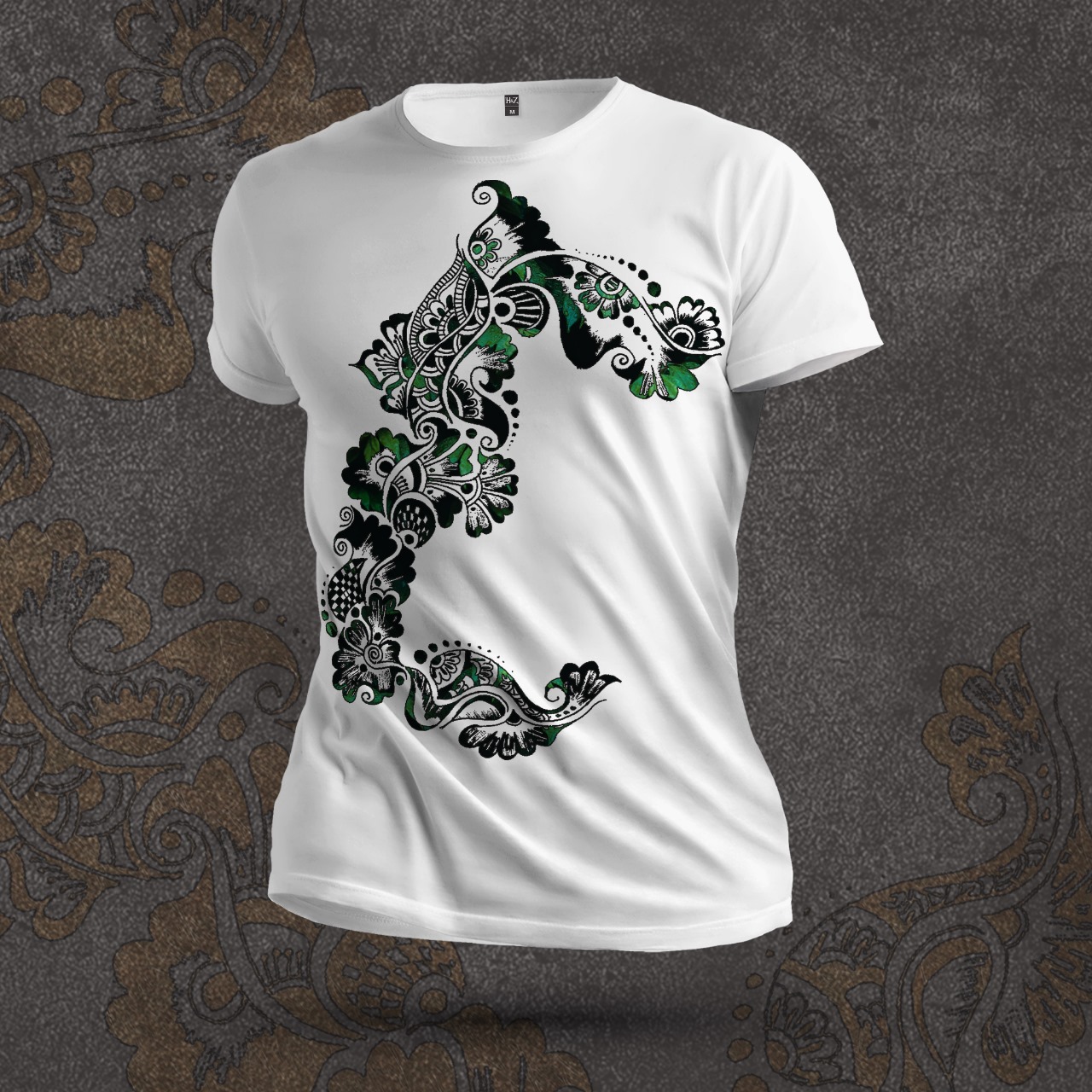 Inkleaf Art Unisex Crew Neck T-Shirt - Image 3