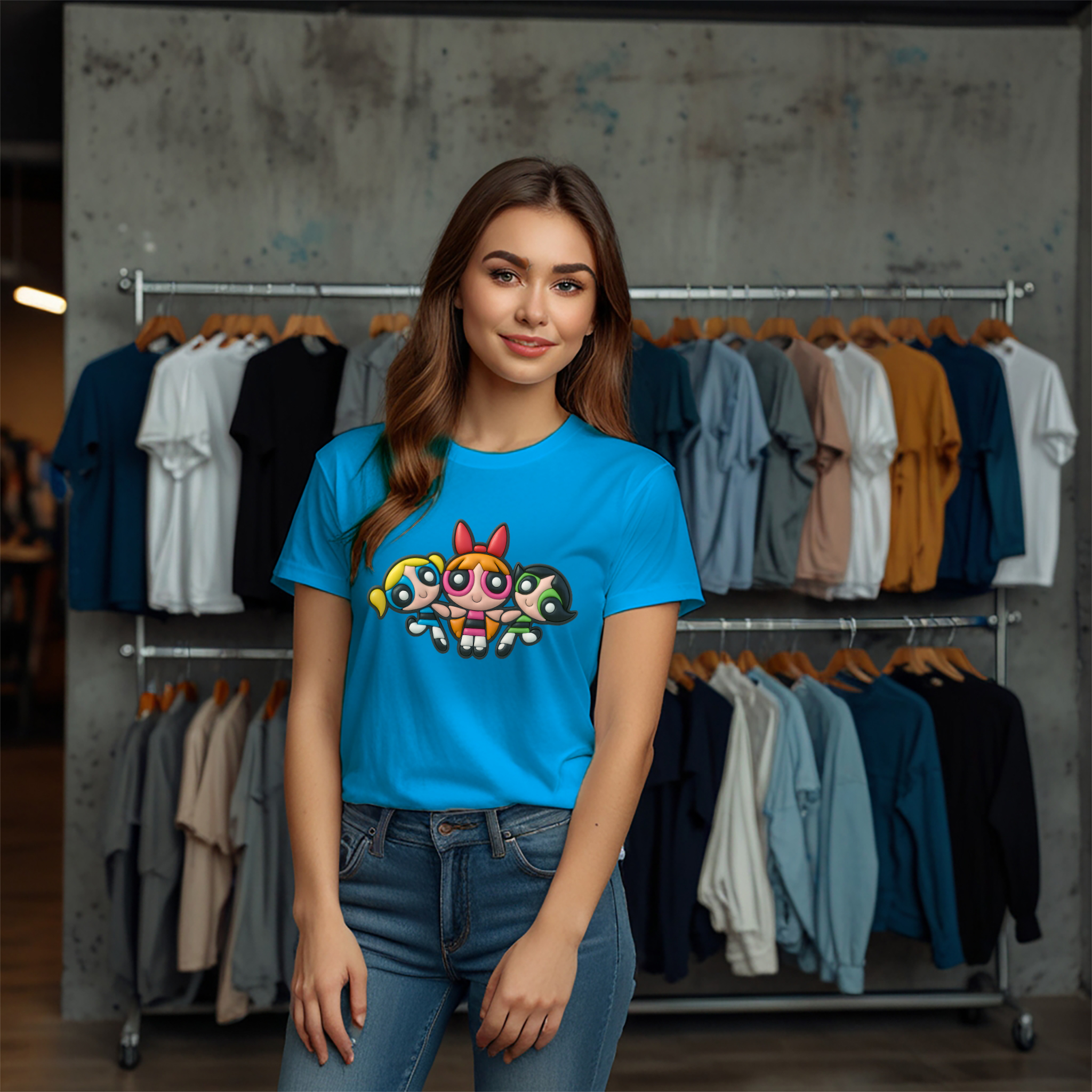 Powerpuff Girls Crew Neck T-Shirt - Image 6