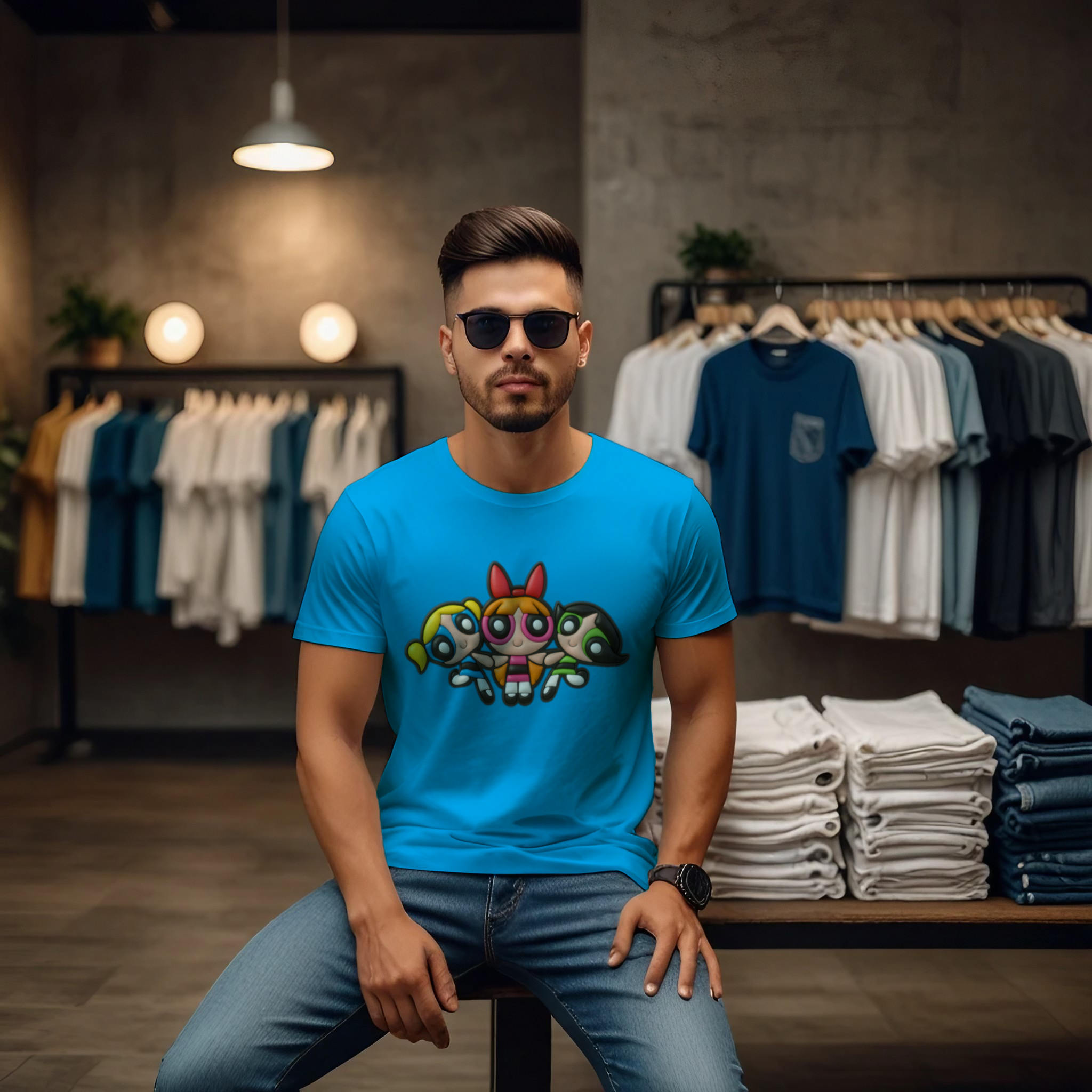 Powerpuff Girls Crew Neck T-Shirt - Image 4