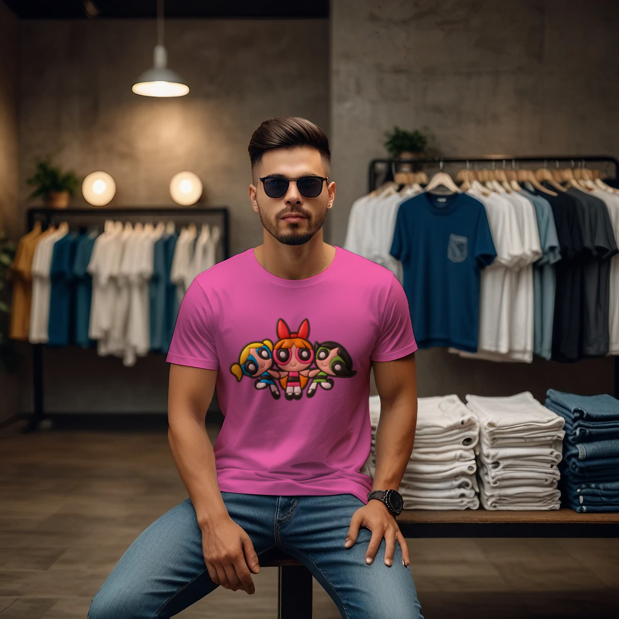 Powerpuff Girls Crew Neck T-Shirt - Image 10