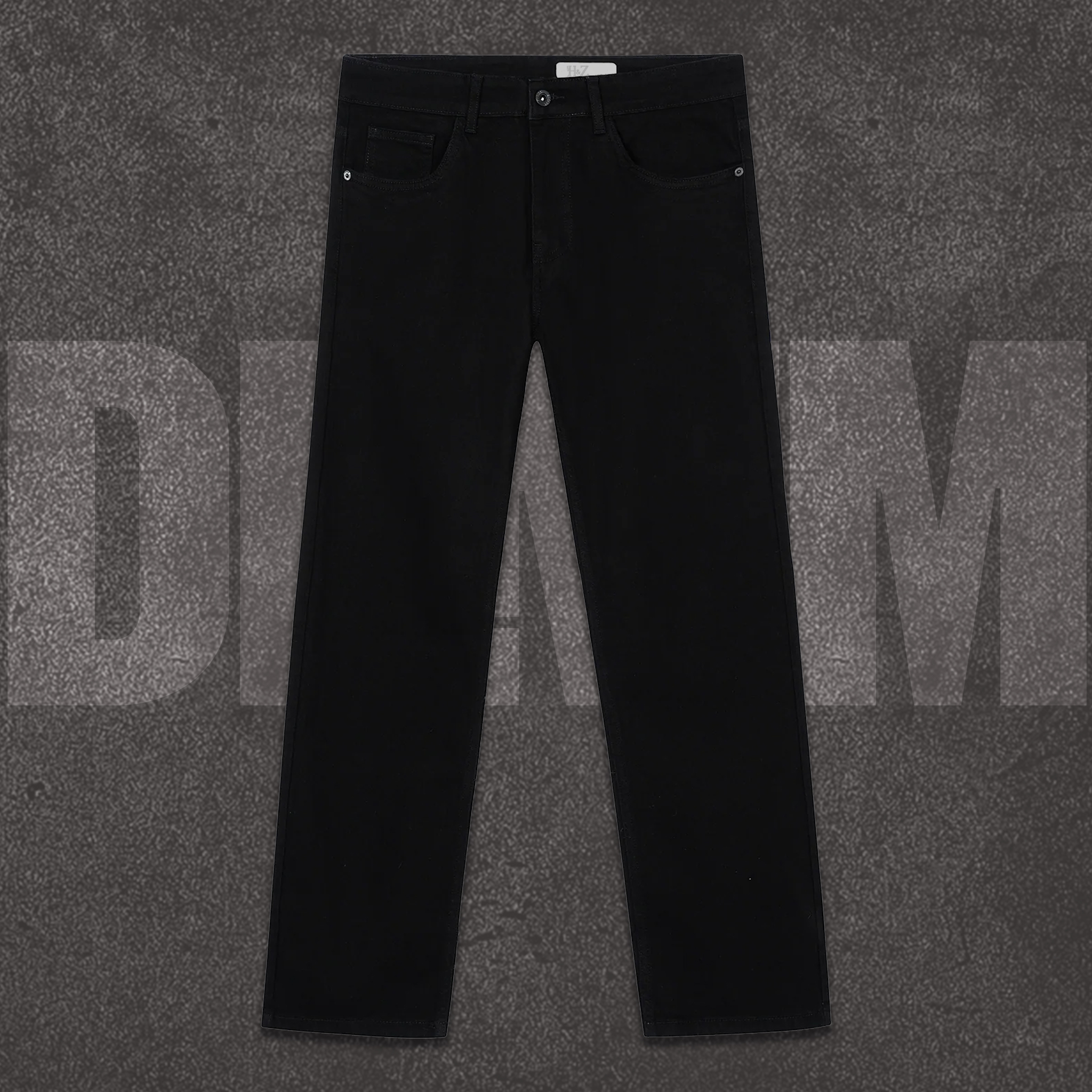 Carrot Fit Black Jeans For Men & Women - Image 2