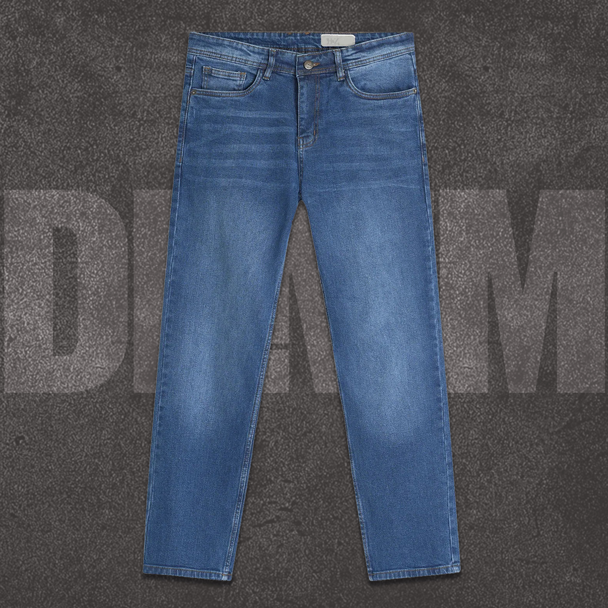 Regular Fit Denim Jeans For Men & Women - Image 2