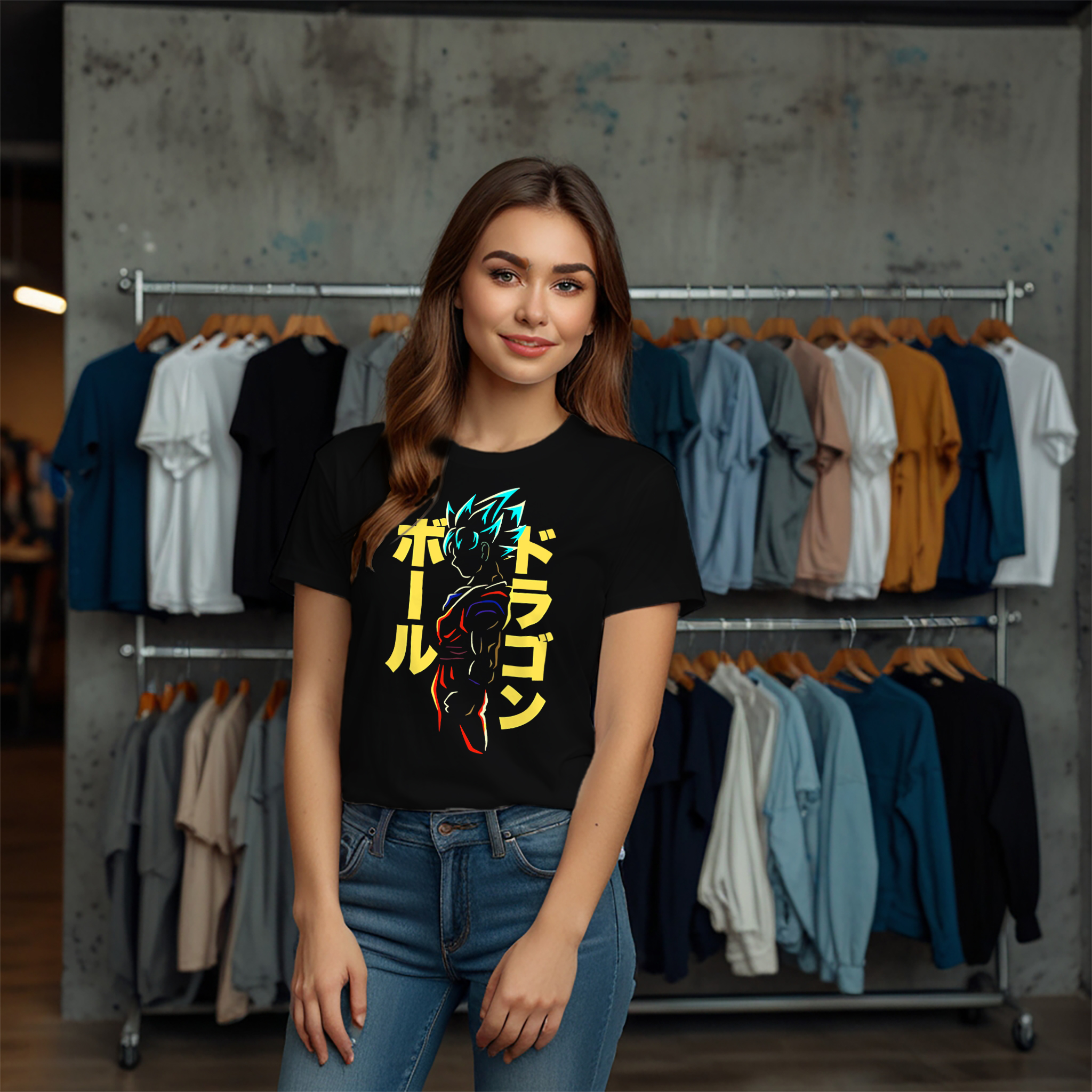 Anime Warrior Goku Crew Neck T-Shirt - Image 6