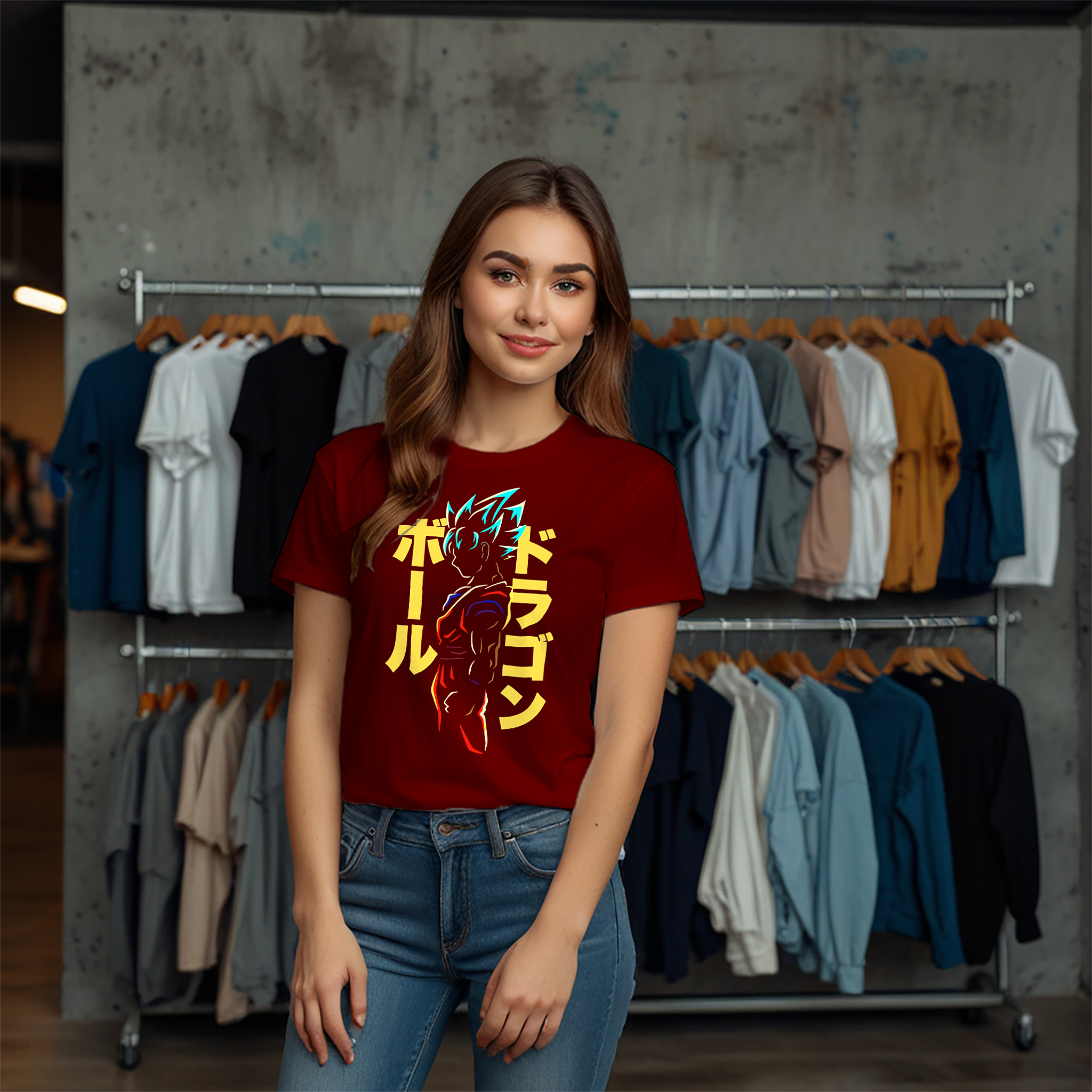 Anime Warrior Goku Crew Neck T-Shirt - Image 18