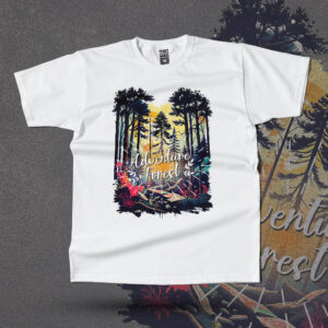 Adventure Forest Unisex Crew Neck T-Shirt Nature Graphic Tee